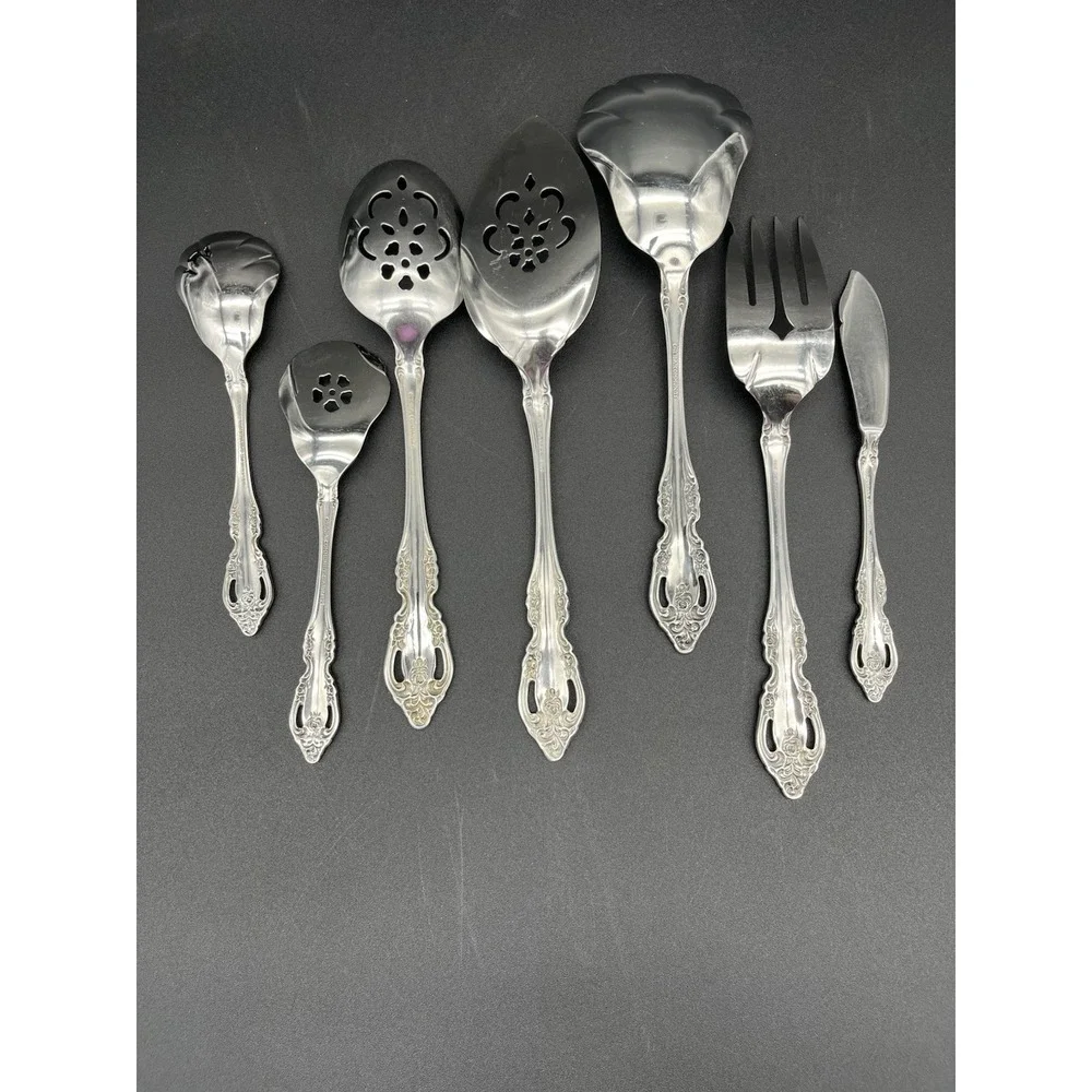 Brahms 7 Piece Hostess Set Stainless By Oneida Silver